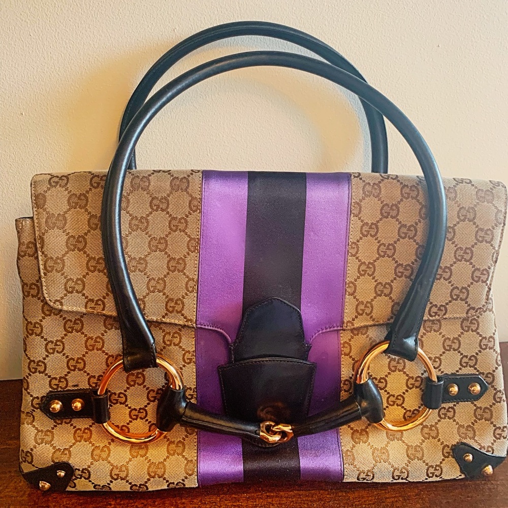 Tom Ford for GUCCI monogram GG Horsebit Bag